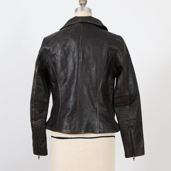Whet Blu Stephanie Brown Vintage Leather Jacket - Picture 2 of 3
